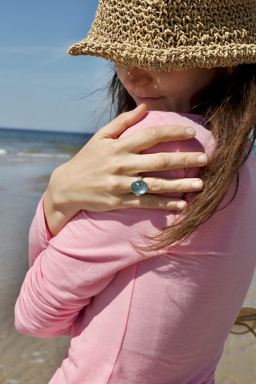 Ring Gold Aquamarin